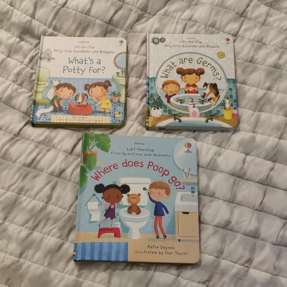 Usborne Lift the Flap Questions & Answers 3 Hardcover Board Illustrated Books